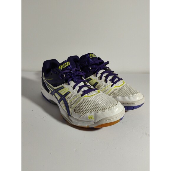 Asics Gel Rocket Men\'s Size 11 White Purple Athletic Shoes main image 6